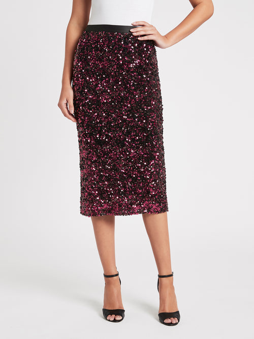 OOS-RebeccaTaylorStretchSequinSkirt-Plum-01