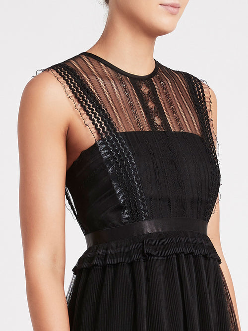 Three Floor Akira Sleeveless Lace Dress in Black Order Of Style Three Floor Akira Sleeveless Lace Dress in Black Order Of Style