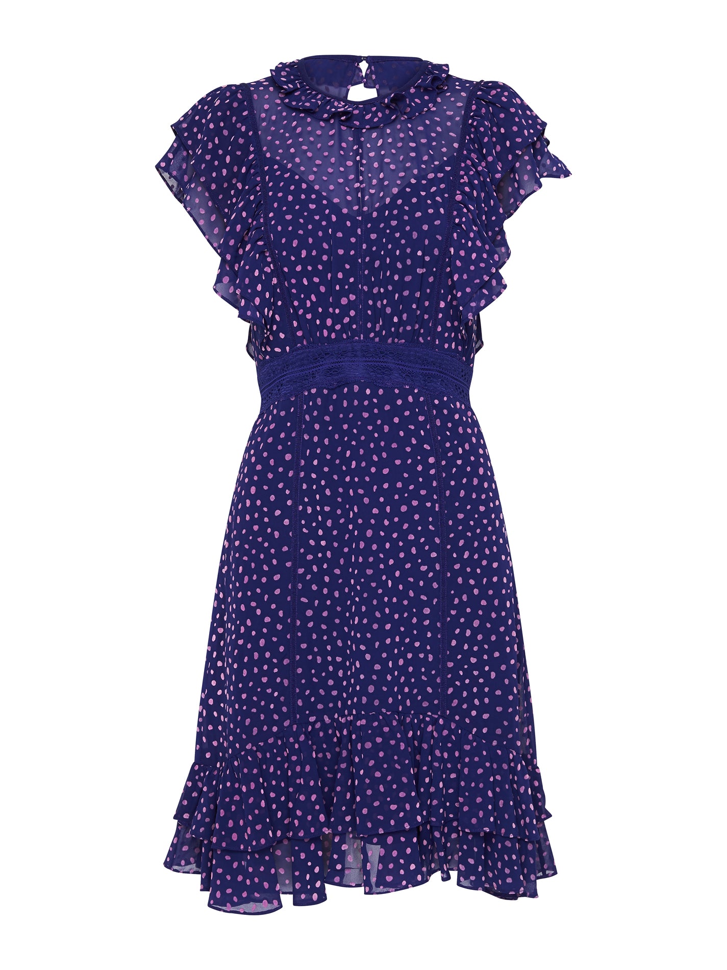 sachin and babi light blue dress Vintage Style Multichrome Blue Purple Cocktail Dress