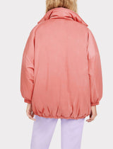 American Vintage Yabay Puffer Coat in Pink Tenderness