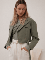 Acler Dunstan Jacket in Fern | Shop Now At Order Of Style