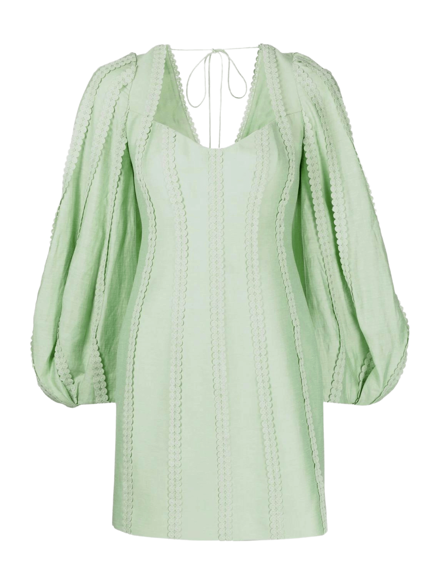 Acler Duxbury Long Sleeve Mini Dress in Foam Green Order Of Style Acler Duxbury Long Sleeve Mini Dress in Foam Green Order Of Style