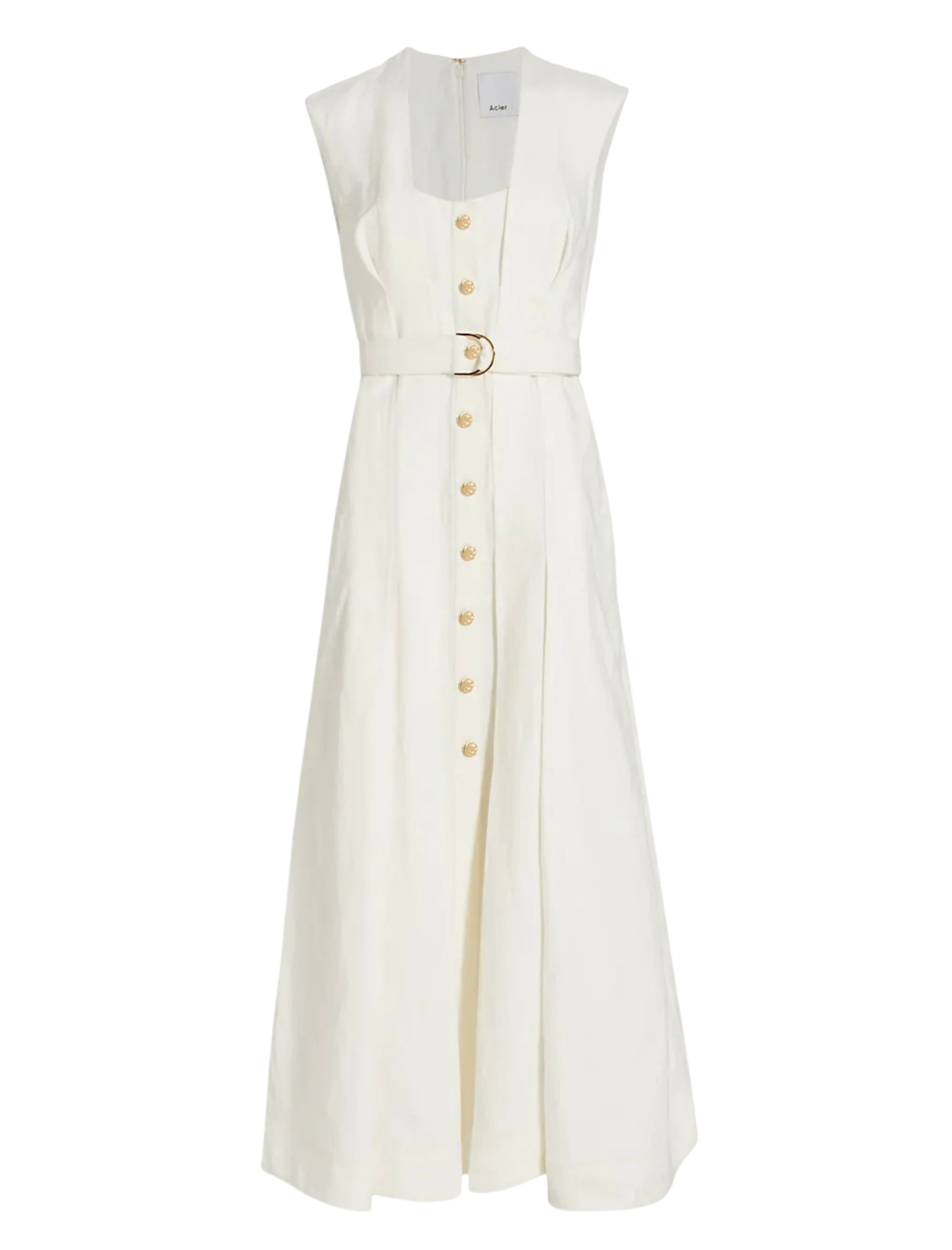 Acler Flaxton Sleeveless Midi Dress in Ivory – Order Of Style