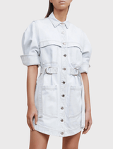 Acler Holmes Short Sleeve Denim Shirt Dress | Shop At Order Of Style