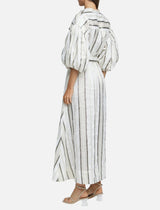 Acler Stratford Maxi Dress in Champagne Stripe