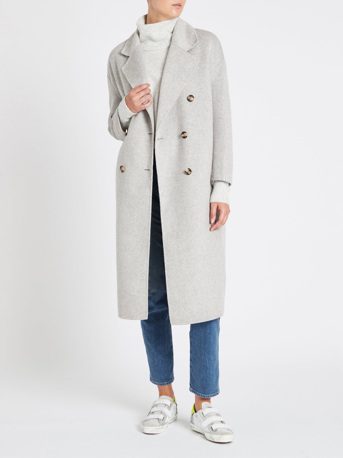 American Vintage Dadoulove Coat in Polar Melange – Order Of Style