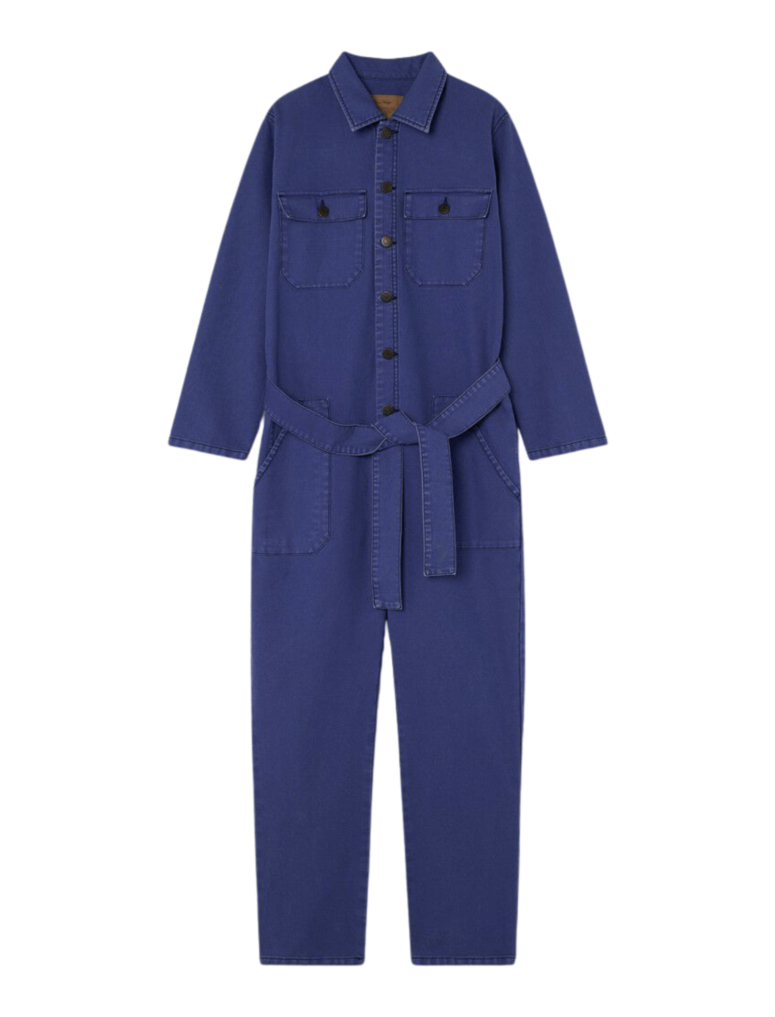 American Vintage Otyburg Long Sleeve Jumpsuit in Vintage Indigo 