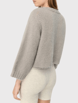 American Vintage Pinobery Mohair Cropped Pullover Sweater in Lama | Order Of Style