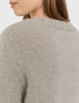 American Vintage Pinobery Mohair Cropped Pullover Sweater in Lama | Order Of Style