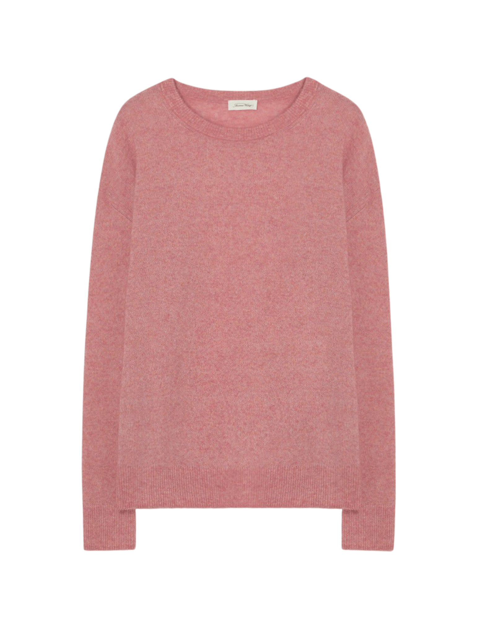 American Vintage Razpark Pull Over Sweater in Old Pink Melange Order Of Style