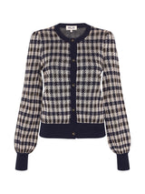OrderOfStyle-BaumUndPferdgartenCalendreCardigan-BrownBlueHoundstooth-465