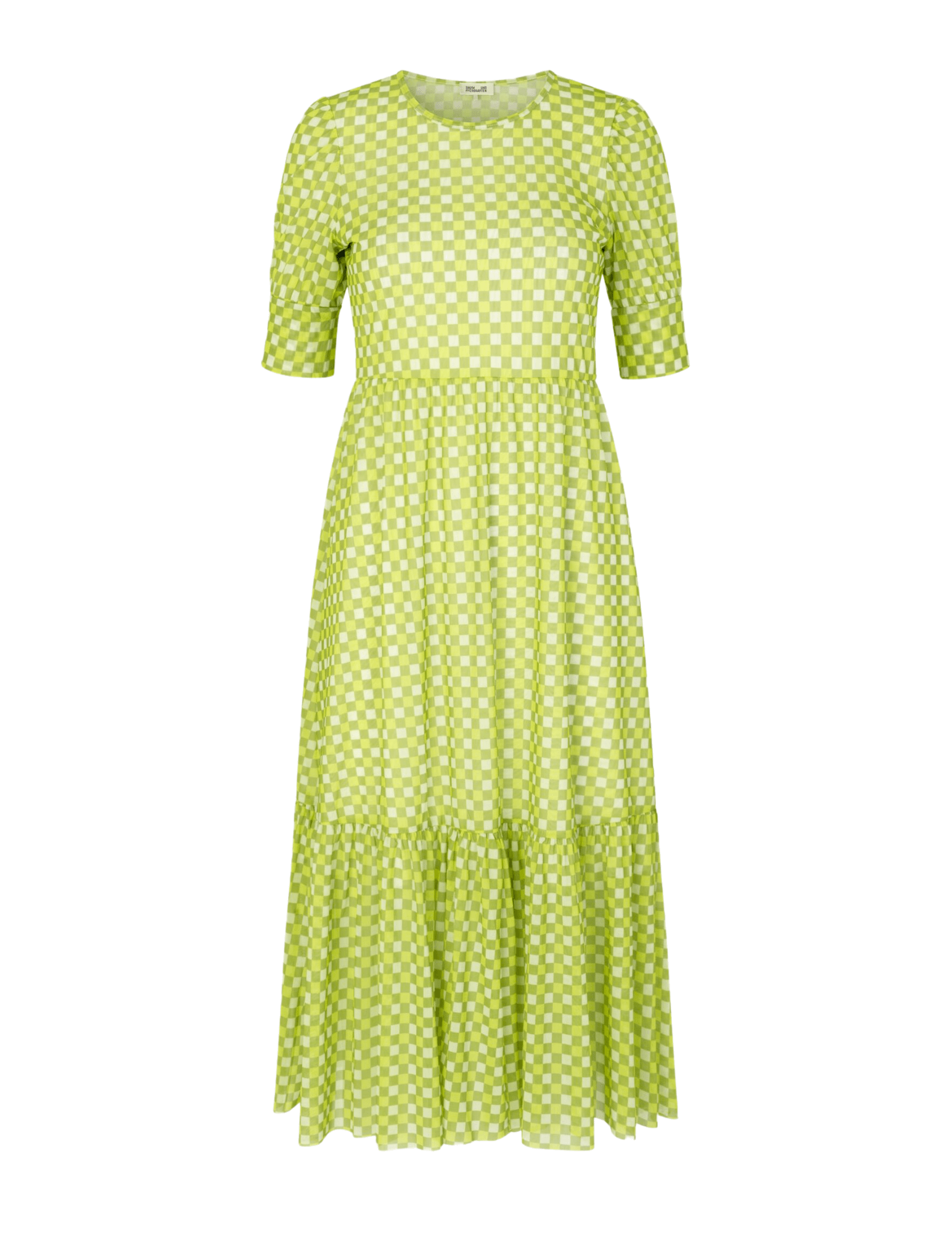 Baum Und Pferdgarten Jocelyn Dress in Checked Sulphur Order Of Style Baum Und Pferdgarten Jocelyn Dress in Checked Sulphur Order Of Style