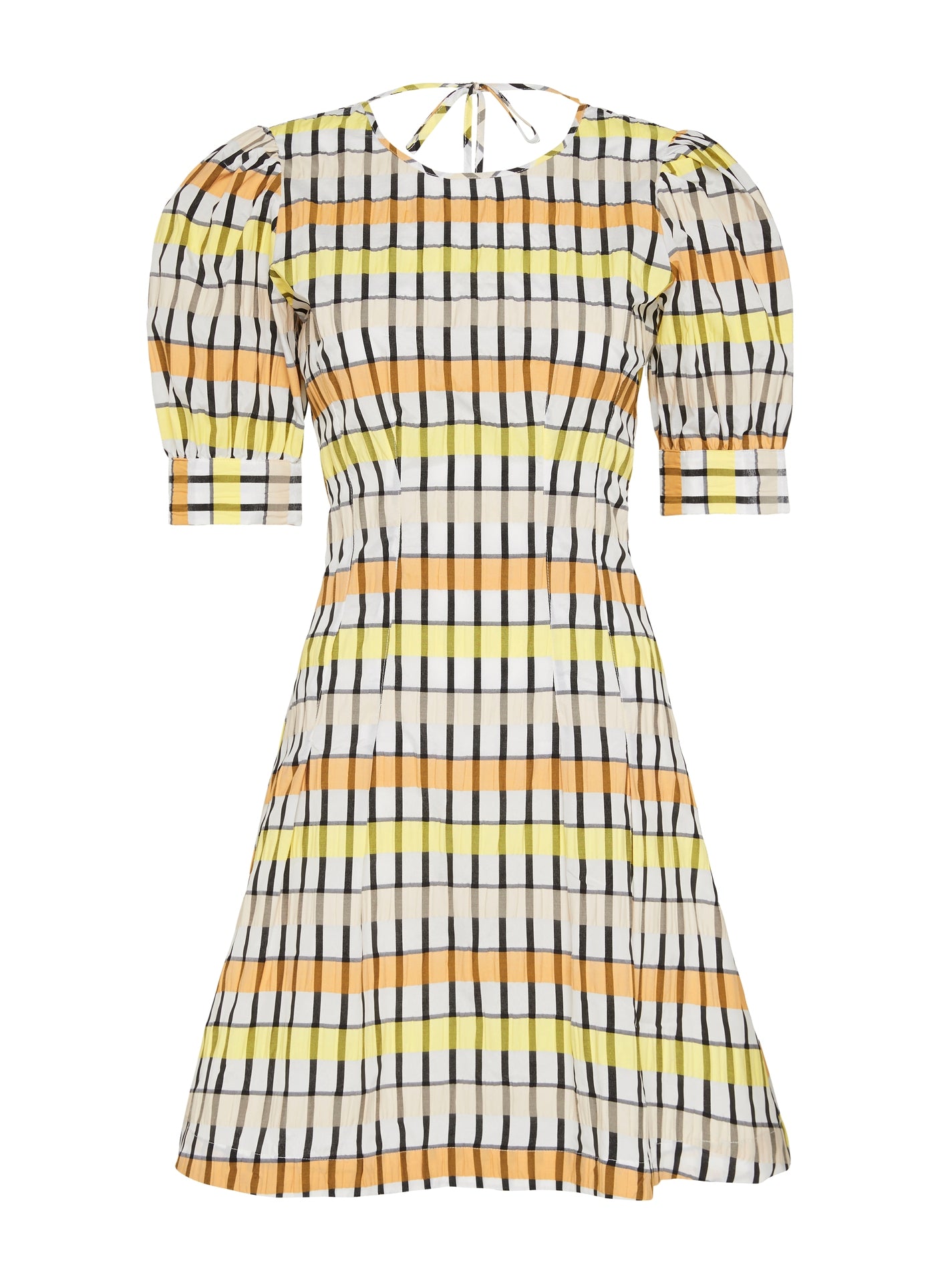Baum Und Pferdgarten Aurelia Short Sleeved Dress in Peach