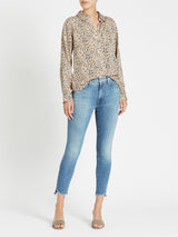 OrderOfStyle-CurrentElliottTheDerbyShirt-GoldLeopard_MotherDenimStunnerAnkleStepFray-CampExpert_Senso-Maisy-VII-Mule-Clay