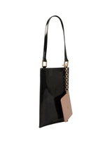 Dylan Kain The Ella Patent Phone Bag in Black / Light Gold