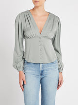 OrderOfStyle-FrameDenimEmpirePleatTop-Sage-01