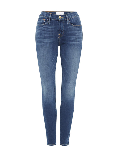 Frame Denim Le High Skinny Jean in Poe