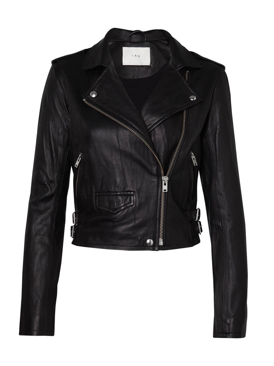 IRO Ashville Leather Moto Jacket in Black – Order Of Style