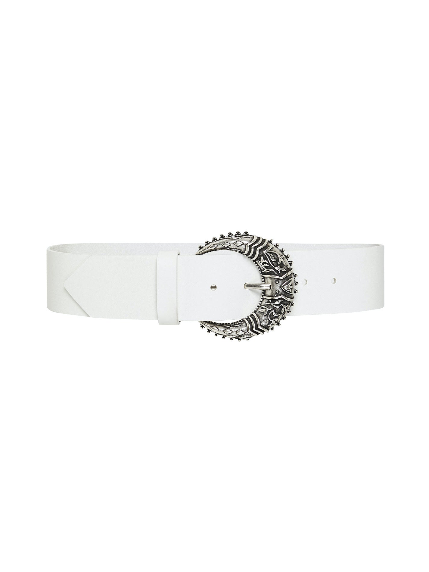 IRO Katla Belt in White Leather – Order Of Style