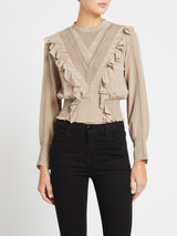 IRO Suite Blouse in Khaki