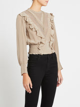 IRO Suite Blouse in Khaki