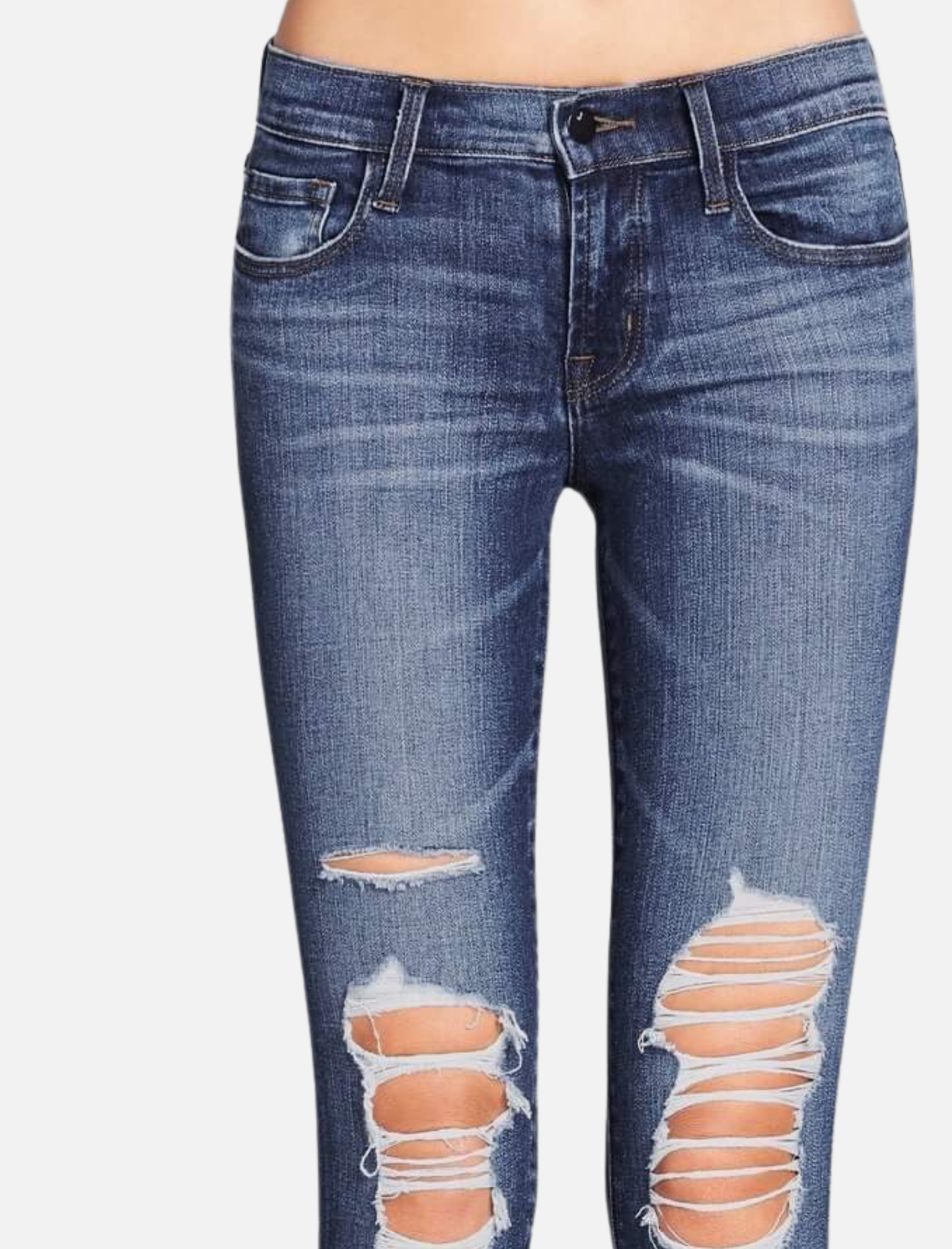 J Brand 9326 Low Rise Crop Skinny Jean in Decoy Destructed Order