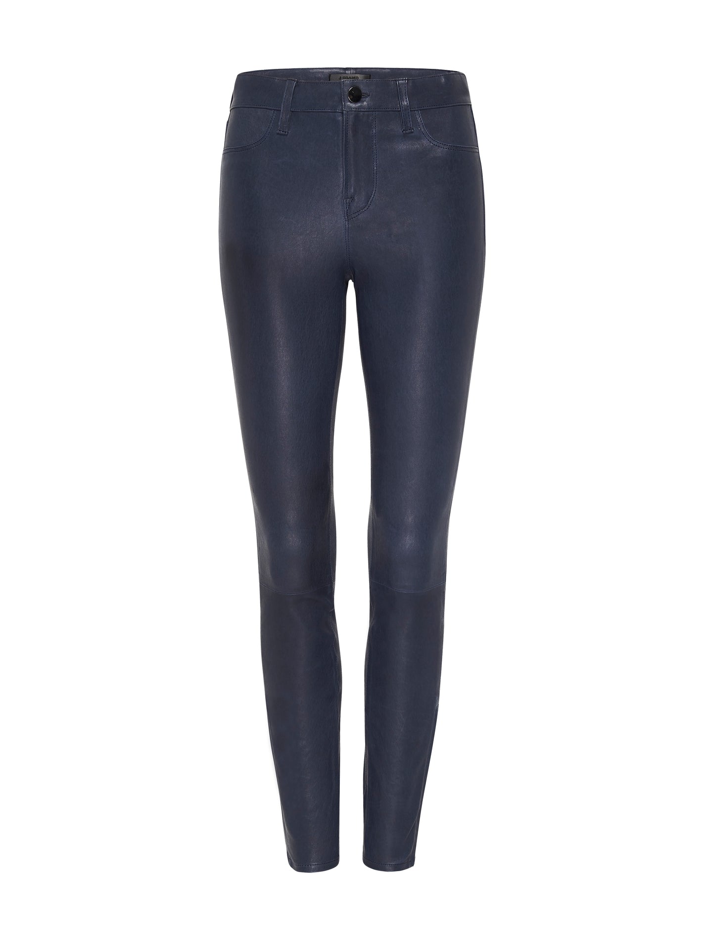 Mid Rise Skinny Leather Pant