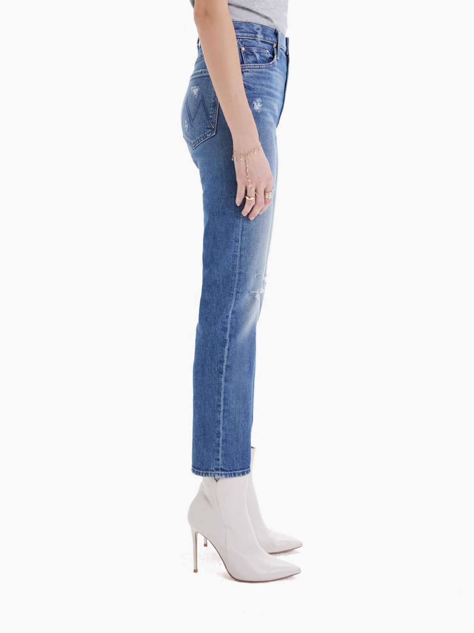 Mother Denim High Waisted Rider Ankle Jean in Far Beyond The Sky – Order Of  Style
