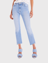 The Insider Crop Step Fray Jean