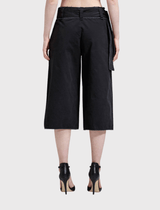 Cotton Canvas Wide Culotte