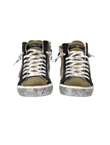 Philippe Model PRSX High Sneaker in Camouflage / Military / Fuschia