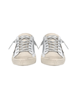 Phillipe Model Prsx Low Sneaker in Metal Argent Mix