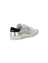 Phillipe Model Prsx Low Sneaker in Metal Argent Mix