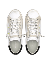 Phillipe Model Prsx Low Sneaker in Metal Multicolour / Blanc Silve