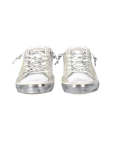 Phillipe Model Prsx Low Sneaker in Metal Multicolour / Blanc Silve