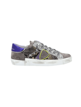 Philippe Model PRSX Low Sneaker in Animalier Phy Violet