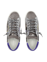 Philippe Model PRSX Low Sneaker in Animalier Phy Violet