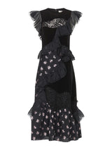 Sleeveless Floral Jacquard Dress
