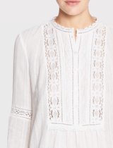 Long Sleeve Cotton Gauze Top
