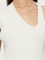 Sculptural Knit Tank Top