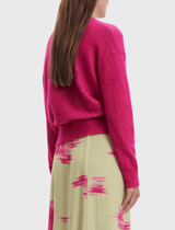 Samsoe Samsoe Anour Knit Sweater in Cerise