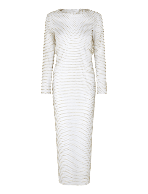Samsoe Samsoe Evelina Long Sleeve Crystal Dress in Nimbus Cloud