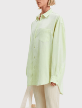 Samsoe Samseo Lua Button Down Shirt in Aloe Wash