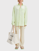 Samsoe Samseo Lua Button Down Shirt in Aloe Wash