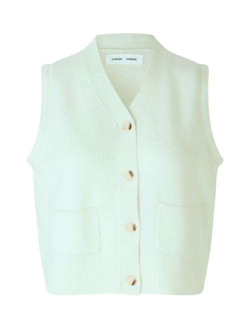 Samsoe Samsoe Megan Knit Vest in Aloe Wash