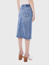 Mother Denim The Vagabond Midi Skirt in Crashing