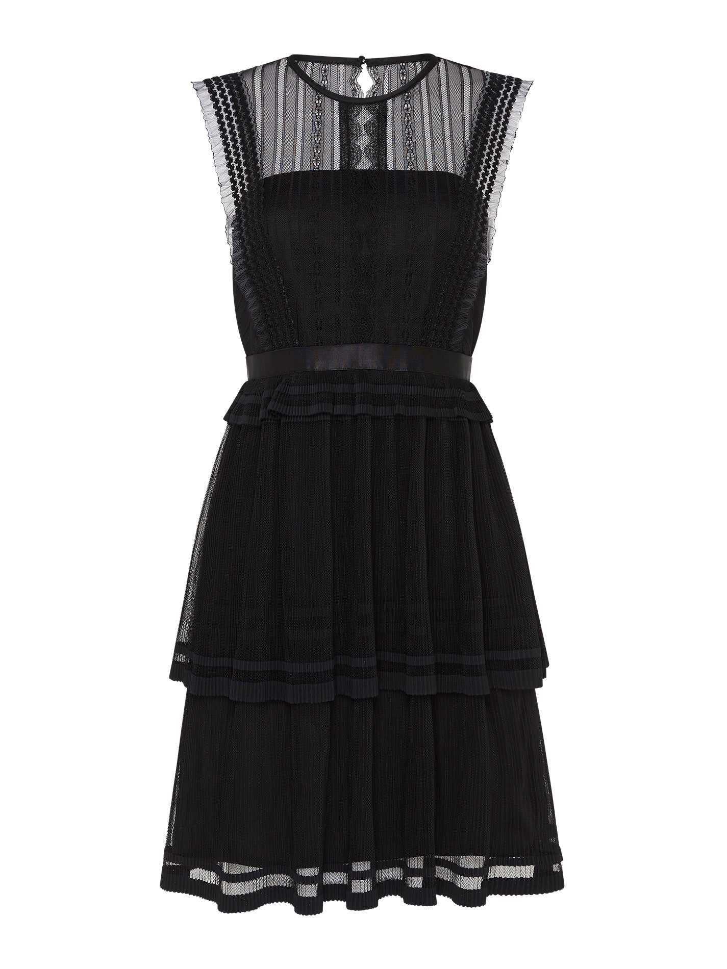 Three Floor Akira Sleeveless Lace Dress in Black Order Of Style Three Floor Akira Sleeveless Lace Dress in Black Order Of Style