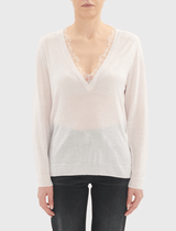 Haby Lace Trim Sweater