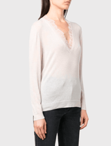 Haby Lace Trim Sweater